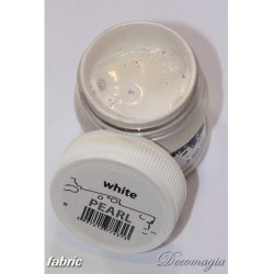 Χρώμα Για Ύφασμα Pearl White Metallic 50ml